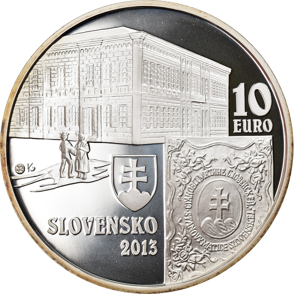 Slowakei, 10 Euro, Matica slovenská, 2013, Proof, STGL, Silber