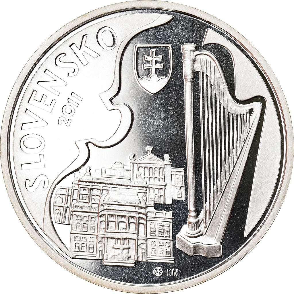 Slovakia, 10 Euro, Jan Cikker, 2011, Kremnica, Proof, MS(65-70), Silver, KM:117
