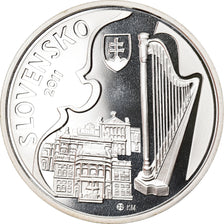 Slovakia, 10 Euro, Jan Cikker, 2011, Kremnica, Proof, MS(65-70), Silver, KM:117