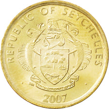 SEYCHELLES, 5 Cents, 2007, Pobjoy Mint, KM #47a, MS(63), Brass Plated Steel,...