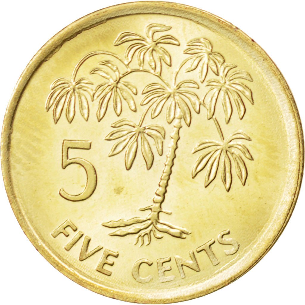 SEYCHELLES, 5 Cents, 2007, Pobjoy Mint, KM #47a, MS(63), Brass Plated Steel,...