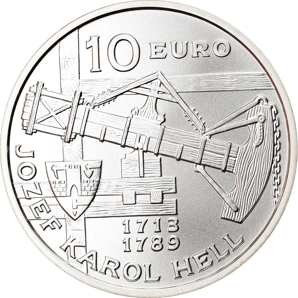 Slovacchia, 10 Euro, Jozef Karol Hell, 2013, FDC, Argento
