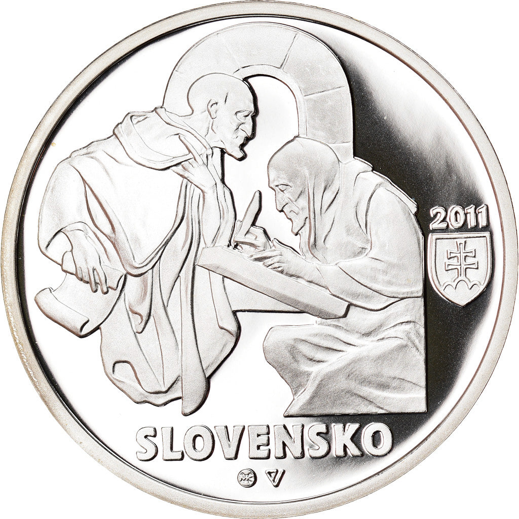 Slovakia, 10 Euro, Zobor Documents, 2011, Kremnica, MS(65-70), Silver, KM:115