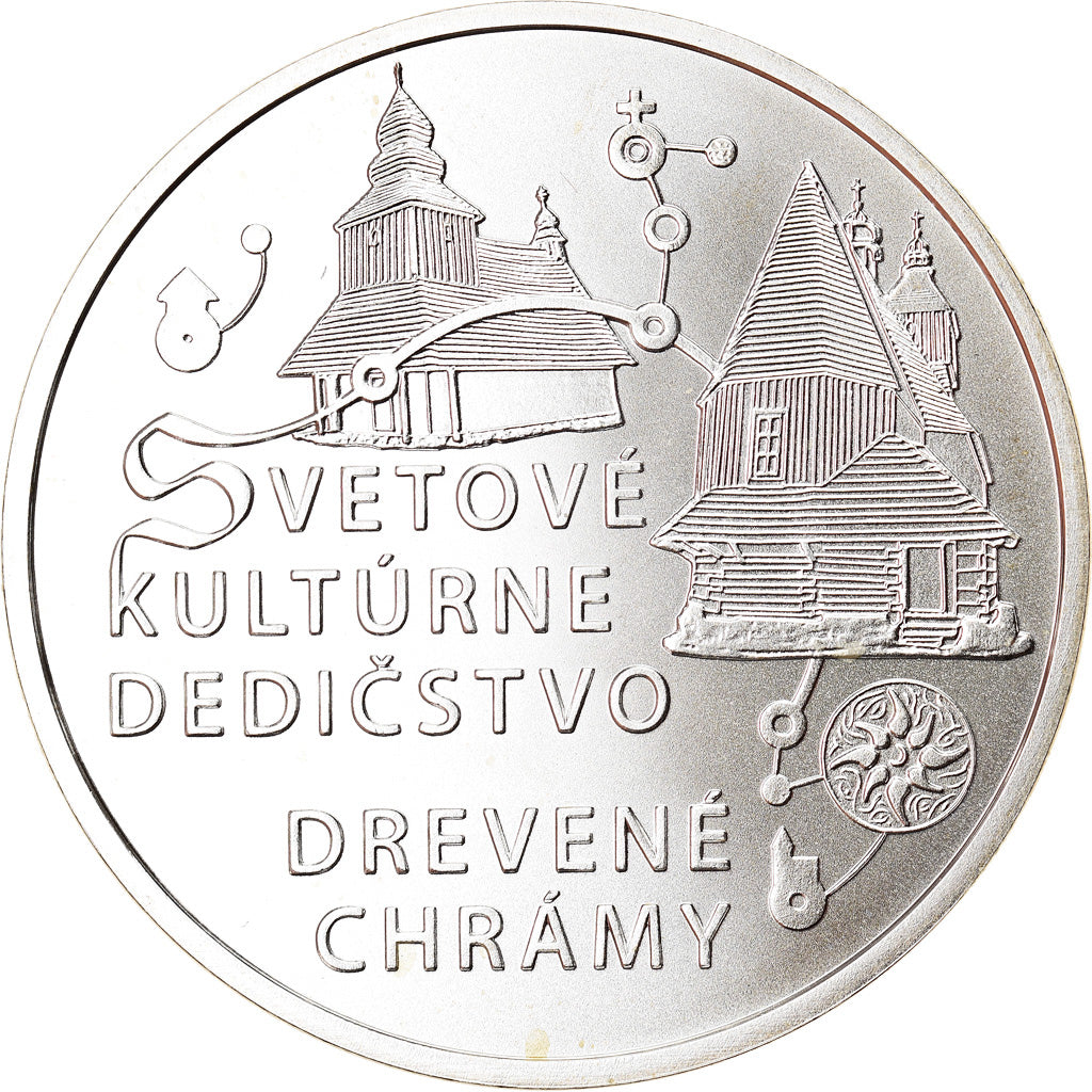 Slovacchia, 10 Euro, Wooden Churches, 2010, Kremnica, FDC, Argento, KM:110