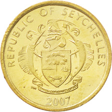 SEYCHELLES, 5 Cents, 2007, Pobjoy Mint, KM #47a, MS(63), Brass Plated Steel,...