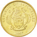 SEYCHELLES, 5 Cents, 2007, Pobjoy Mint, KM #47a, MS(63), Brass Plated Steel,...