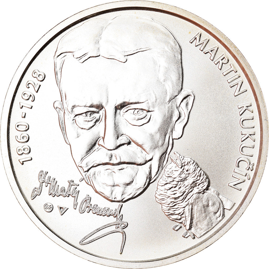 Slovakia, 10 Euro, Martin Kukucin, 2010, Kremnica, MS(65-70), Silver, KM:111