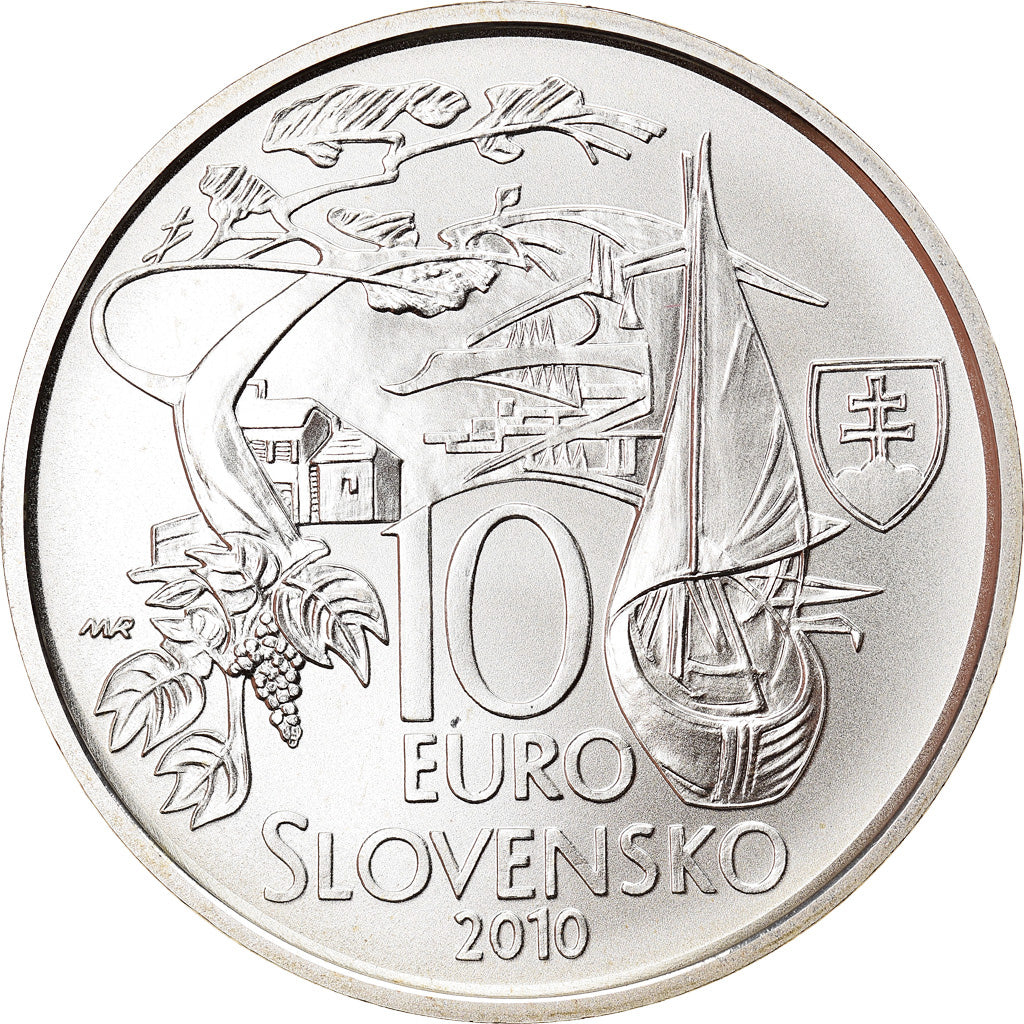 Slovakia, 10 Euro, Martin Kukucin, 2010, Kremnica, MS(65-70), Silver, KM:111
