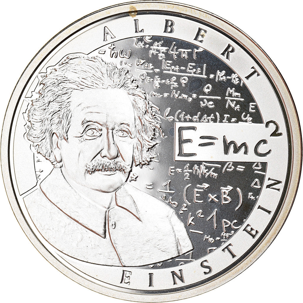 Belgien, 10 Euro, Albert Einstein, 2016, STGL, Silber