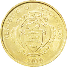 SEYCHELLES, 5 Cents, 2010, Pobjoy Mint, KM #47a, MS(63), Brass Plated Steel,...