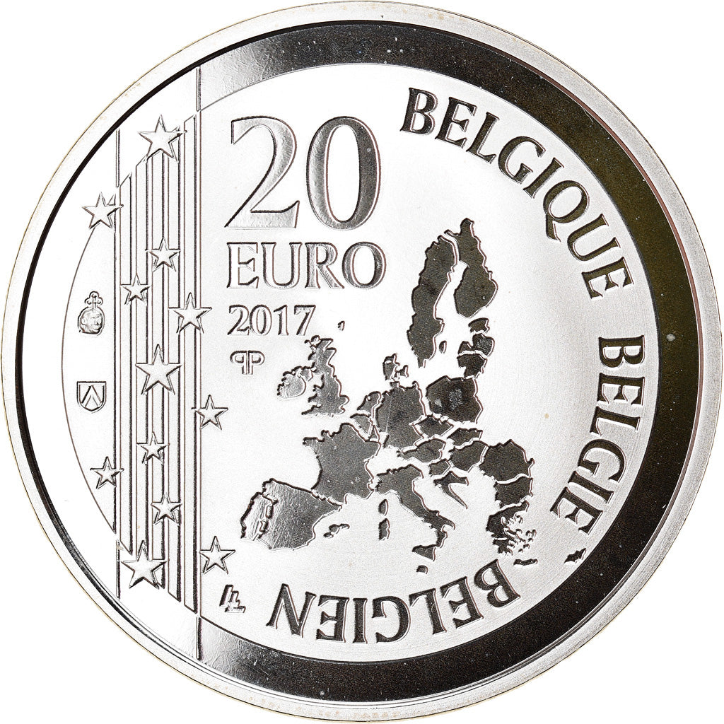 Belgio, 20 Euro, Toots Thielemans, 2017, FDC, Argento