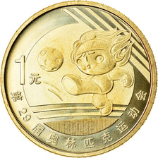 Münze, CHINA, PEOPLE'S REPUBLIC, Soccer, Yuan, 2008, STGL, Messing, KM:1673