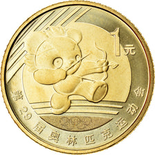 Münze, CHINA, PEOPLE'S REPUBLIC, The Archer, Yuan, 2008, STGL, Messing, KM:1672