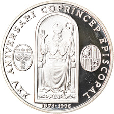 Coin, Andorra, Joan Martí i Alanis, 10 Diners, 1996, Proof, MS(65-70), Silver