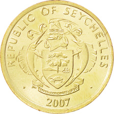SEYCHELLES, 10 Cents, 2007, Pobjoy Mint, KM #48a, MS(63), Brass Plated Steel,...