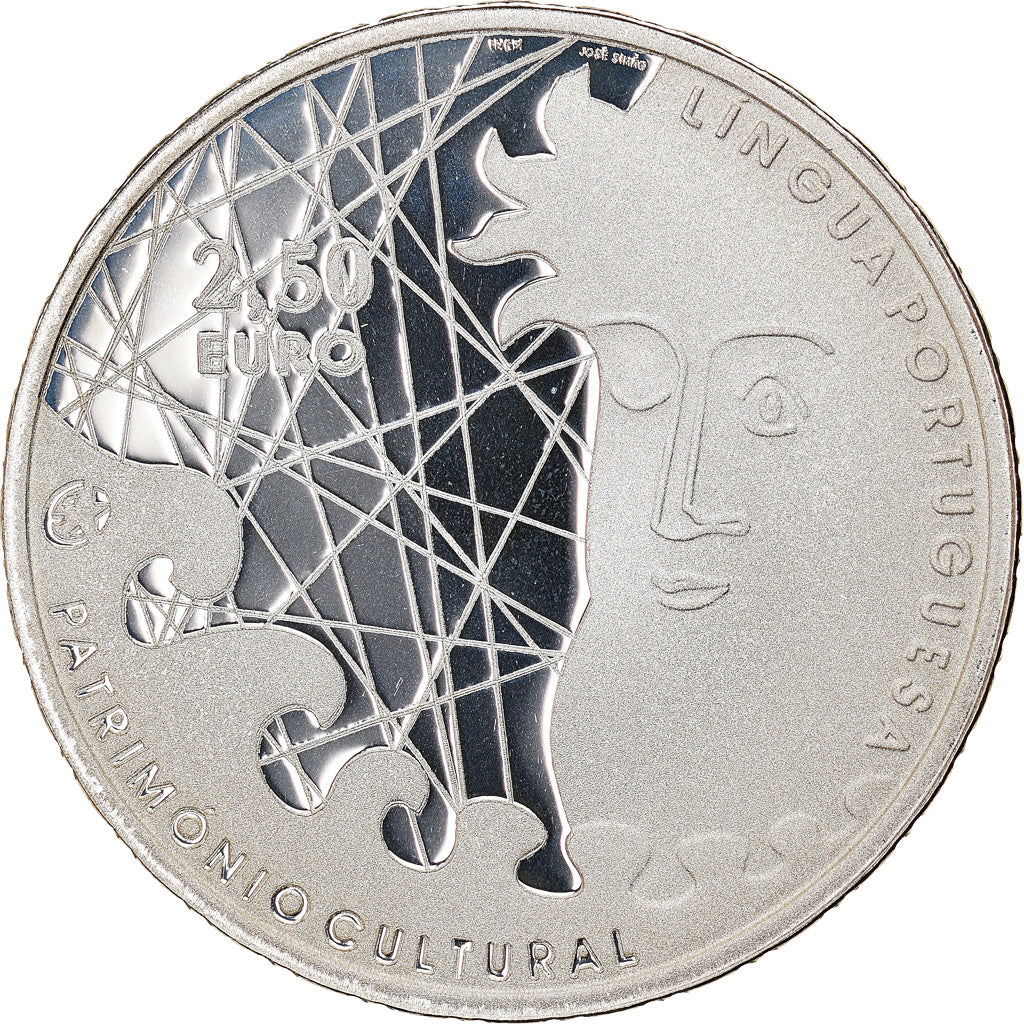 Portugal, 2-1/2 Euro, Portuguese Language, 2009, Lisbon, FDC, Plata, KM:791a