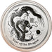 Coin, Canada, Year of the Dragon, 50 Cents, 2012, 1/2 Oz, MS(65-70), Silver