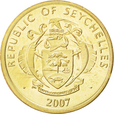 Coin, Seychelles, 10 Cents, 2007, MS(63), Brass plated steel, KM:48a