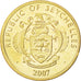 Monnaie, Seychelles, 10 Cents, 2007, SPL, Brass plated steel, KM:48a