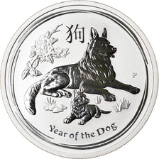Coin, Canada, Year of the Dog, 50 Cents, 2018, 1/2 Oz, MS(65-70), Silver
