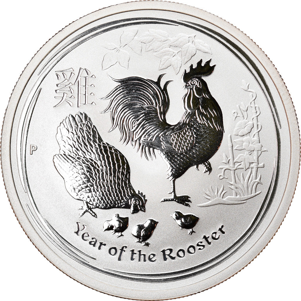 Munten, Canada, Year of the Rooster, 50 Cents, 2017, 1/2 Oz, FDC, Zilver
