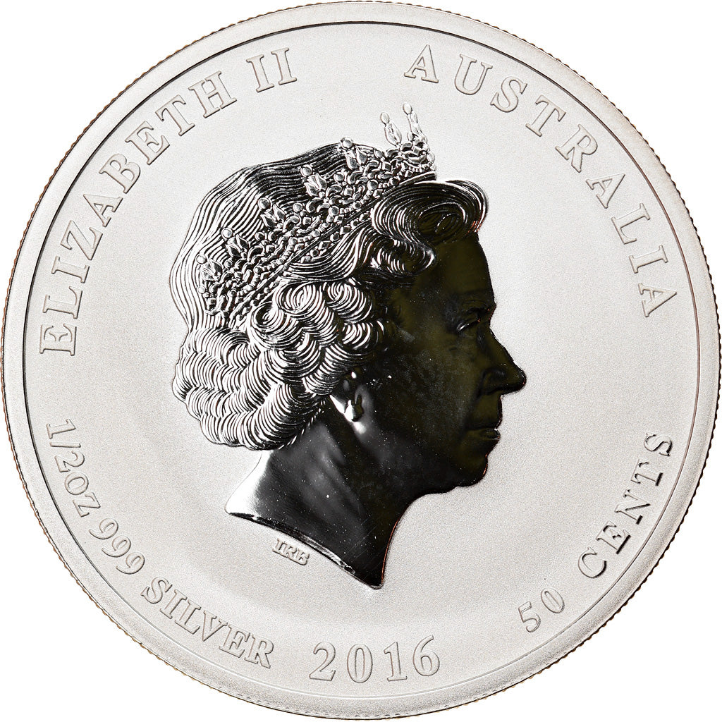 Münze, Kanada, Year of the Monkey, 50 Cents, 2016, 1/2 Oz, STGL, Silber