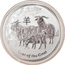 Coin, Canada, Year of the Goat, 50 Cents, 2015, 1/2 Oz, MS(65-70), Silver