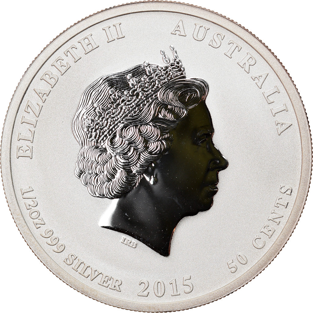 Coin, Canada, Year of the Goat, 50 Cents, 2015, 1/2 Oz, MS(65-70), Silver