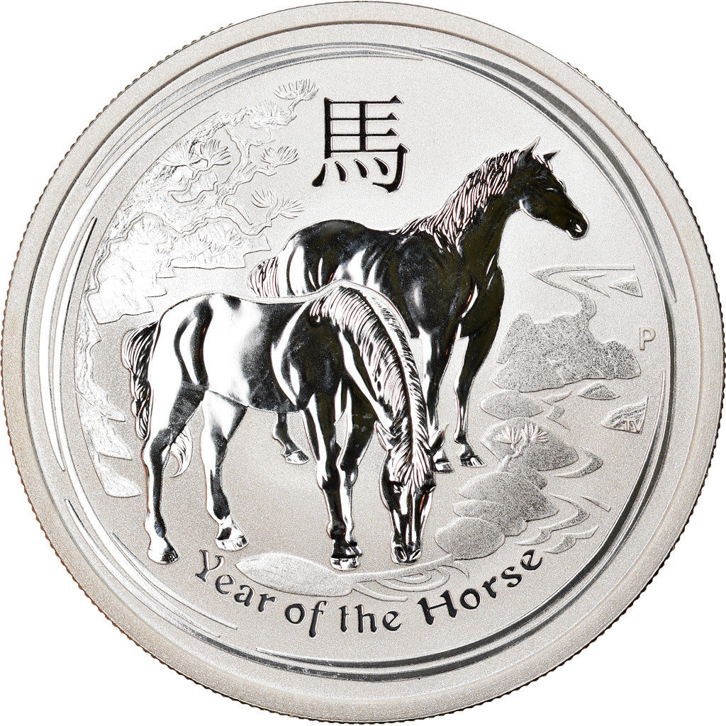 Moneta, Canada, Year of the Horse, 50 Cents, 2014, 1/2 Oz, FDC, Argento