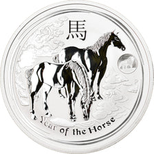 Münze, Australien, Year of the Horse, 1 Dollar, 2014, 1 Oz, STGL, Silber
