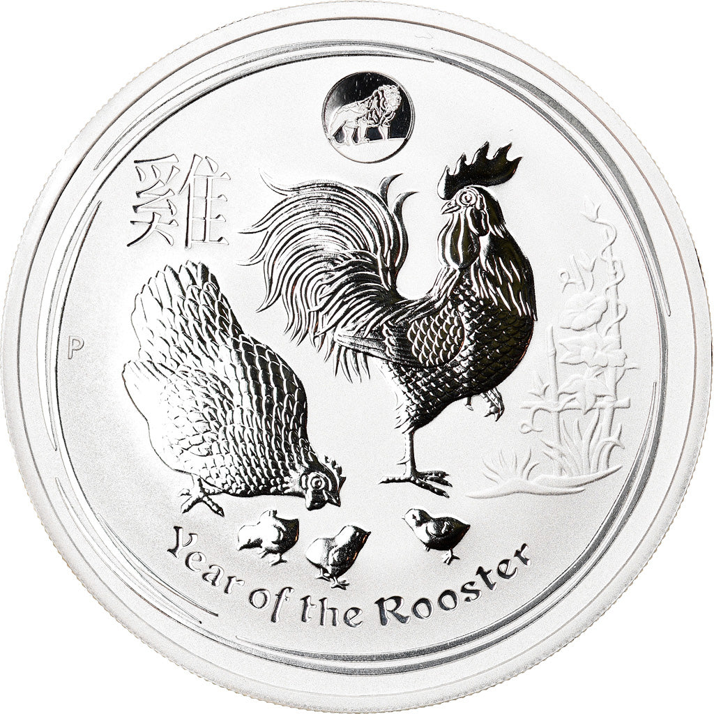 Monnaie, Australie, Année du Coq, 1 Dollar, 2017, 1 Oz, FDC, Argent