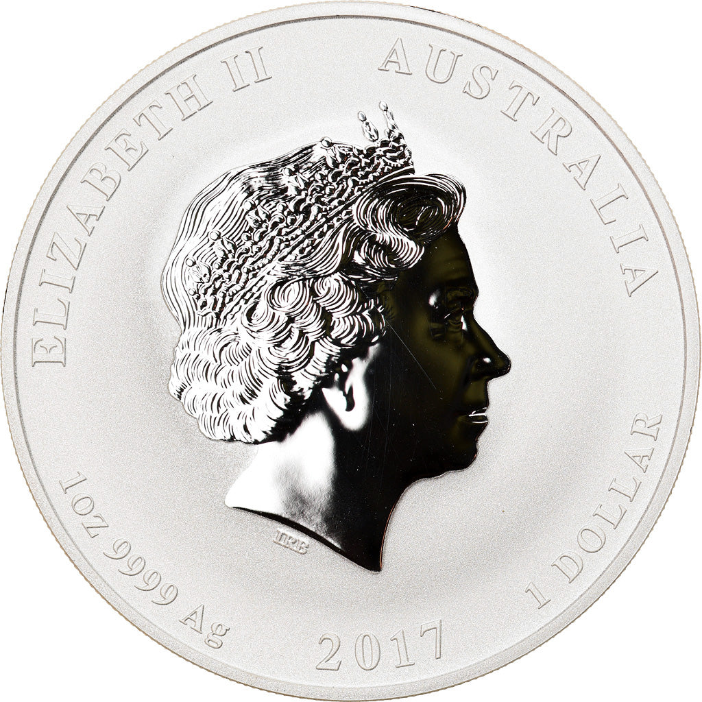 Monnaie, Australie, Année du Coq, 1 Dollar, 2017, 1 Oz, FDC, Argent
