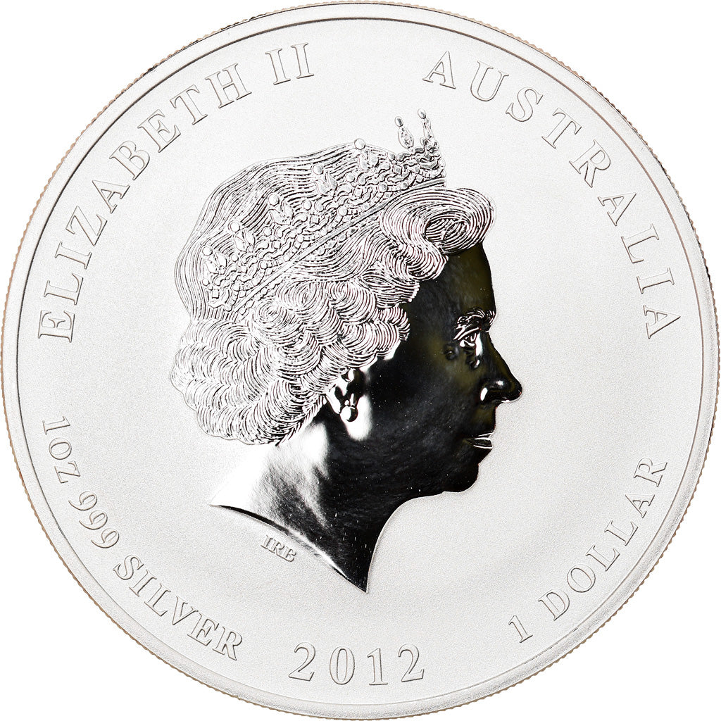 Monnaie, Australie, Year of the Dragon, 1 Dollar, 2012, 1 Oz, FDC, Argent
