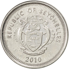 Coin, Seychelles, 25 Cents, 2010, MS(63), Nickel Clad Steel, KM:49a