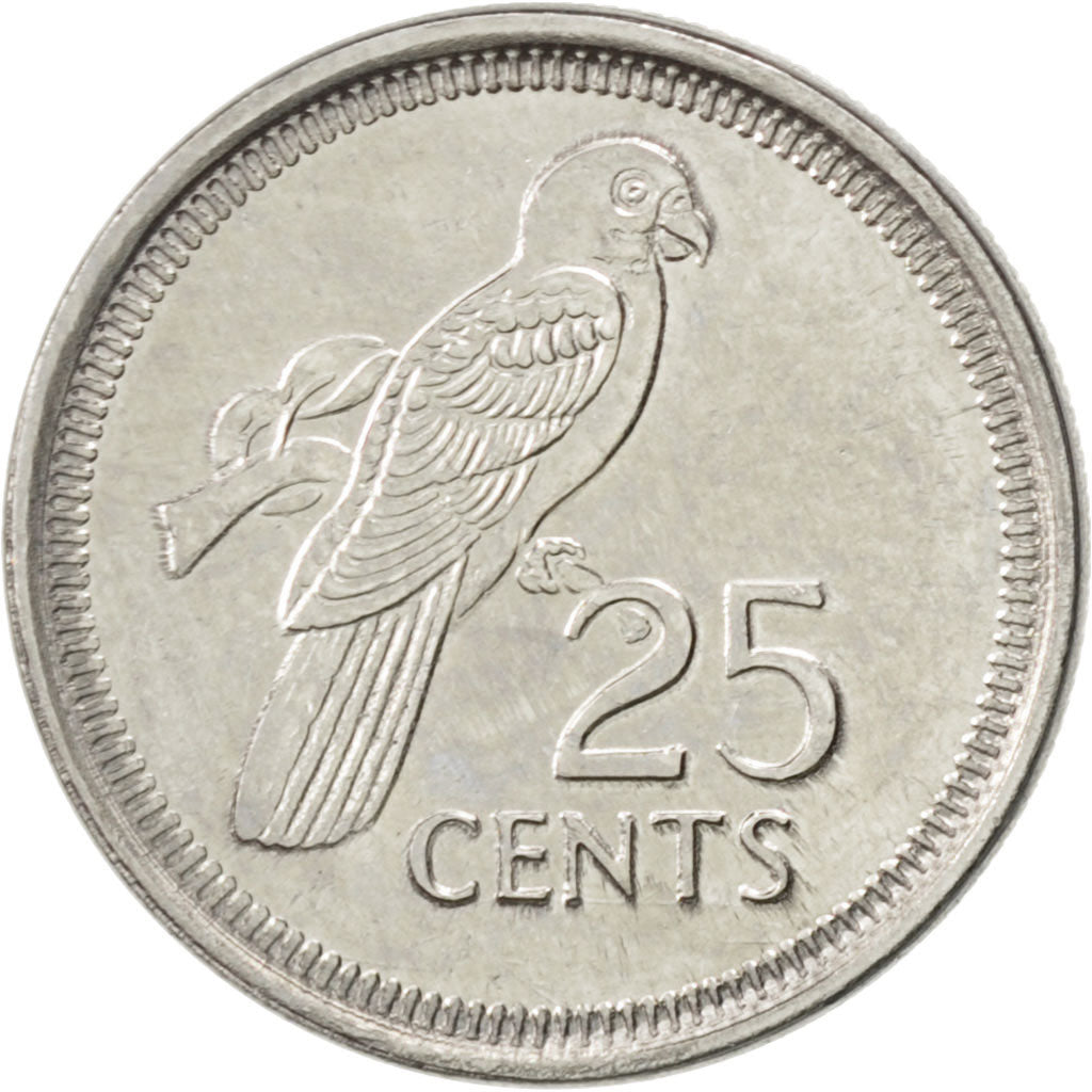 Coin, Seychelles, 25 Cents, 2010, MS(63), Nickel Clad Steel, KM:49a