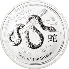 Moneta, Australia, Year of the Snake, 1 Dollar, 2013, 1 Oz, MS(65-70), Srebro