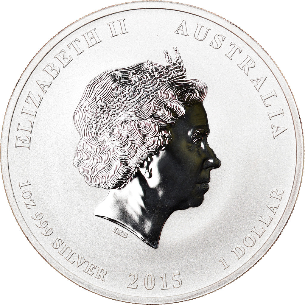 Münze, Australien, Year of the Goat, 1 Dollar, 2015, 1 Oz, STGL, Silber