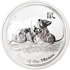 Moneta, Australia, Year of the Mouse, 1 Dollar, 2008, 1 Oz, FDC, Argento