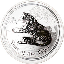 Coin, Australia, Year of the Tiger, 1 Dollar, 2010, 1 Oz, MS(65-70), Silver