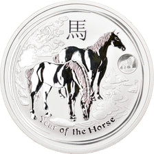 Monnaie, Australie, Année du Cheval, 1 Dollar, 2014, 1 Oz, FDC, Argent
