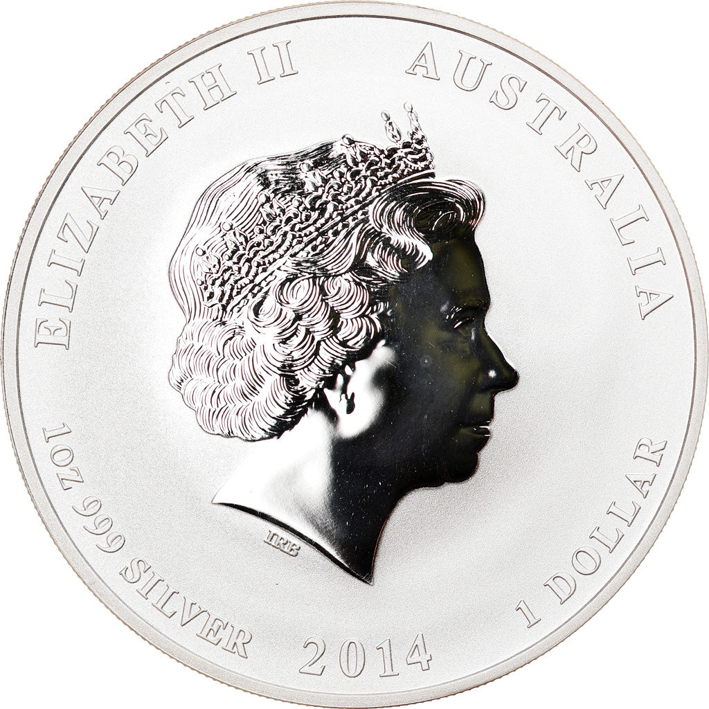 Monnaie, Australie, Année du Cheval, 1 Dollar, 2014, 1 Oz, FDC, Argent