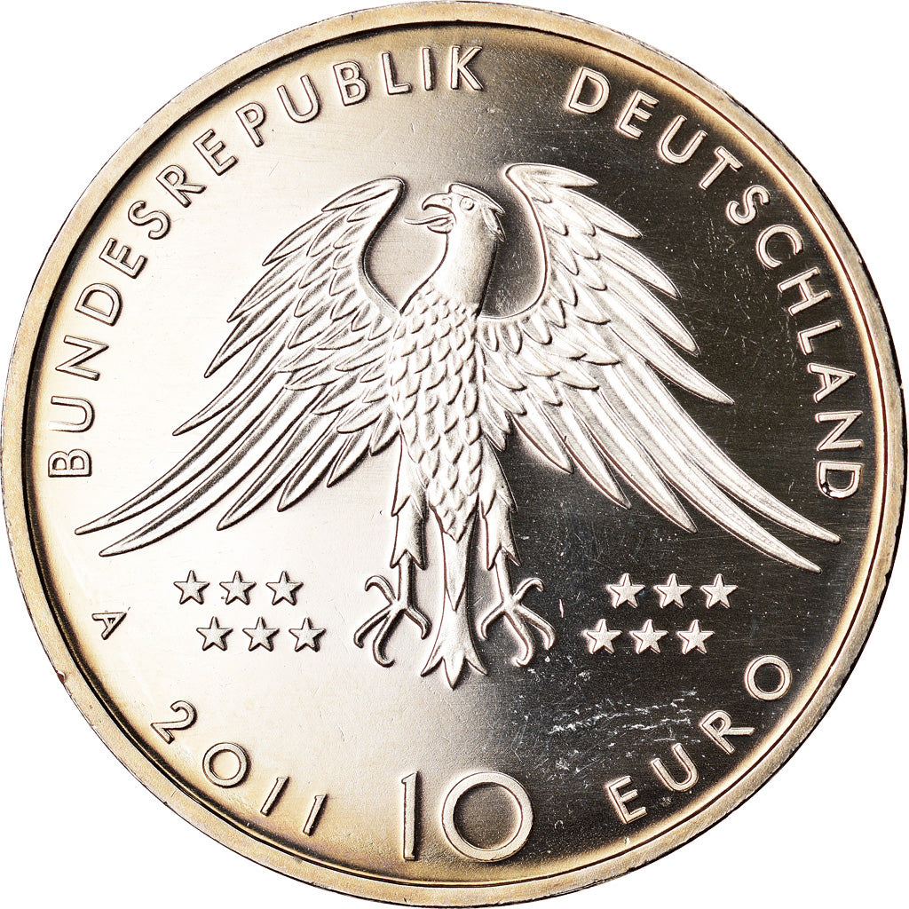 République fédérale allemande, 10 Euro, 2011, Berlin, SPL, Copper-nickel