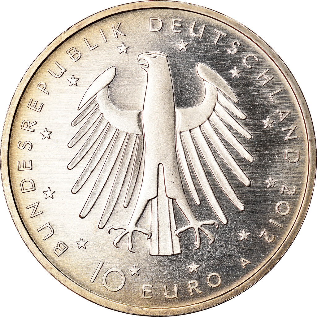 GERMANIA - REPUBBLICA FEDERALE, 10 Euro, 2012, Berlin, SPL, Argento, KM:308