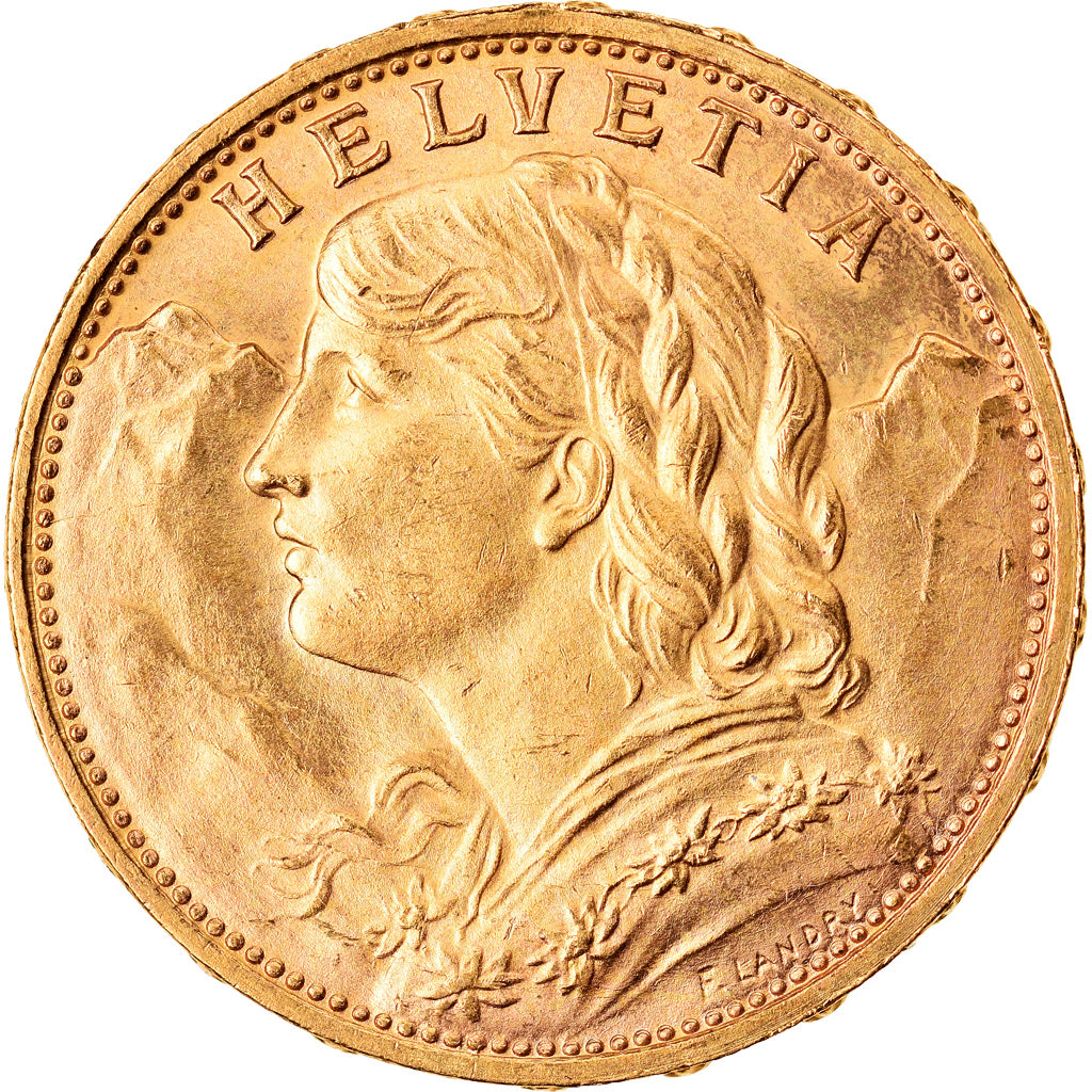 Moneda, Suiza, 20 Francs, 1925, Bern, EBC+, Oro, KM:35.1