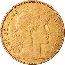 Moeda, França, Marianne, 10 Francs, 1899, Paris, EF(40-45), Dourado, KM:846