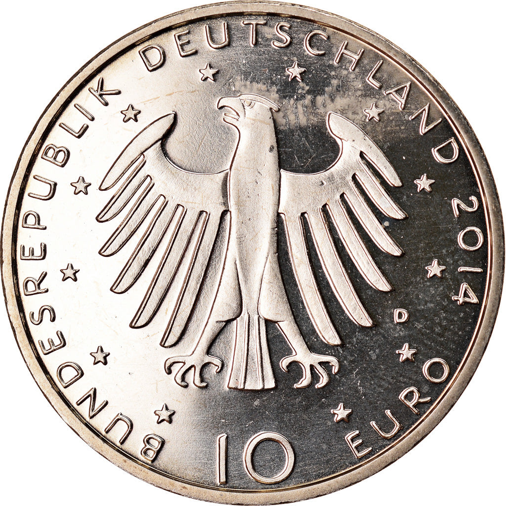 GERMANY - FEDERAL REPUBLIC, 10 Euro, 2014, Munich, MS(64), Cupro-nickel