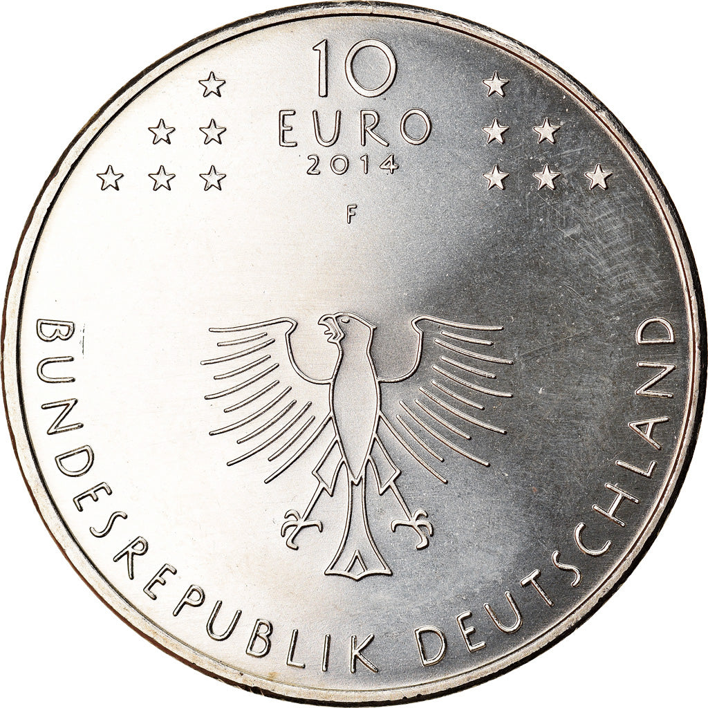 Bundesrepublik Deutschland, 10 Euro, 2014, Stuttgart, UNZ+, Cupro-nickel