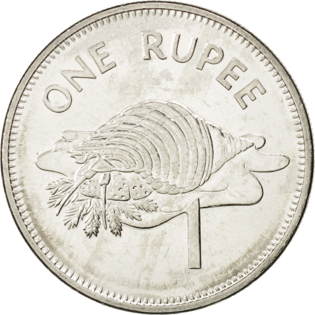 SEYCHELLES, Rupee, 2010, KM #50.2, MS(63), Copper-Nickel, 25.46, 6.12