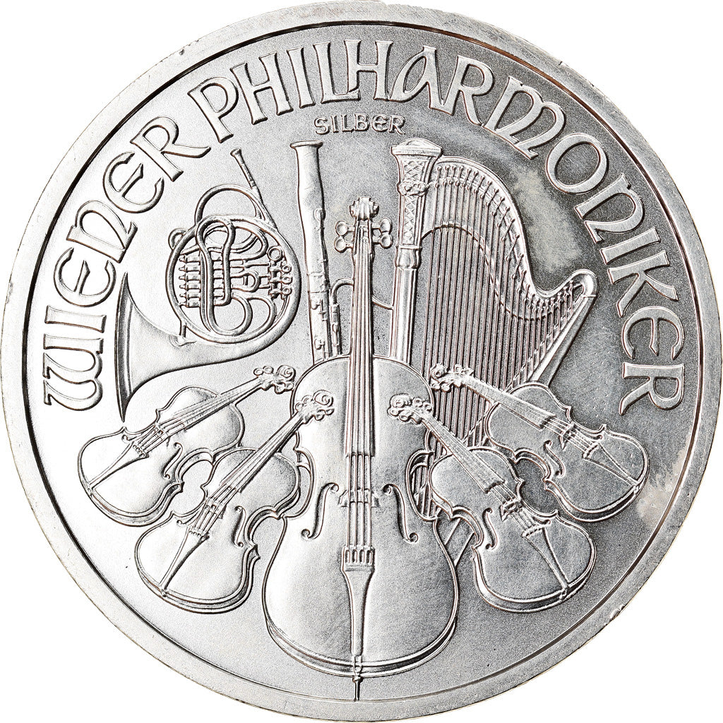 Austria, Philharmonic Orchestra, 1-1/2 Euro, 2010, 1 Oz, MS(63), Silver