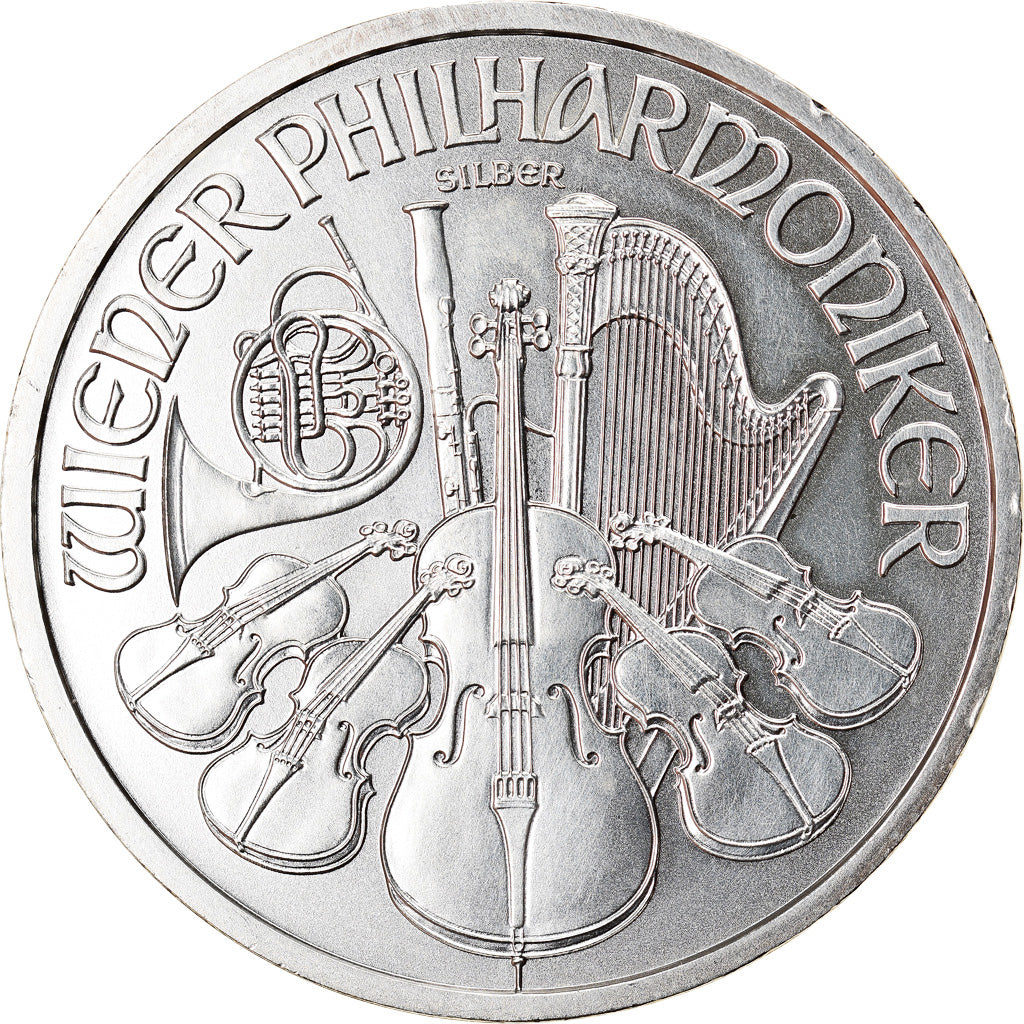 Austria, Philharmonic Orchestra, 1-1/2 Euro, 2010, 1 Oz, MS(63), Silver